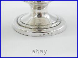 Pair of Georgian Sterling Silver Cauldron Salt Cellars 1792 London Antique