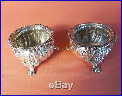 Pair of Howard & Co New York Sterling Silver Repousse Open Salts