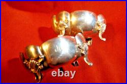 Pair of Lobbed GORHAM (Theodore Starr) Antique Sterling Silver Open Salts