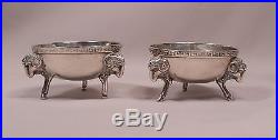 Pair of Tiffany & Co. Antique Sterling Silver Salt Bowls 1855