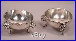 Pair of Tiffany & Co. Antique Sterling Silver Salt Bowls 1855
