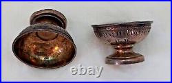 Pair of Tiffany & Co. Monogramed Sterling Open Salt Cellars #3400 / 6279