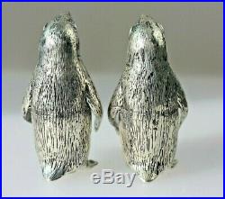 Penguin Silver Plated Salt & Pepper Cellars /shakers