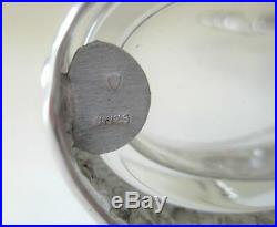 Portuguese 925 Sterling Silver Heavy Detailed Swirl Ornate Double Salt Holder