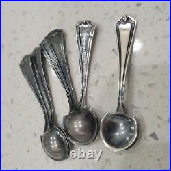Potomac Sterling Silver Salt Spoons Set of 6 Spoons Salt Cellar Spoons