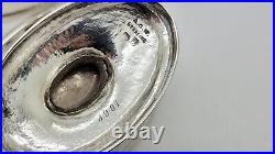 Pr. Antique Gilt Sterling Silver Lion Crested Be Bolde Be Wyse Salt Cellars, 3.5