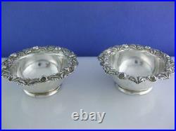 Pr Sterling JAMES R ARMIGER Salt Cellars Dishes REPOUSSE Baltimore MD