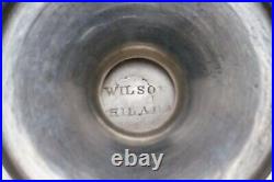 R. & W. Wilson, Phila. FOOTED OPEN SALTS / CELLARS (2) Coin Silver Vermeil