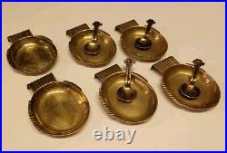 RARE 1945 SWEDISH SILVER GAB FISH THEMED SALT CELLARS WITH SPOONS WithHALLMARKS