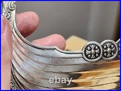 RARE 8 1/4 Brodrene Lohne Viking Ship Master Salt Cellar sterling 830 Silver