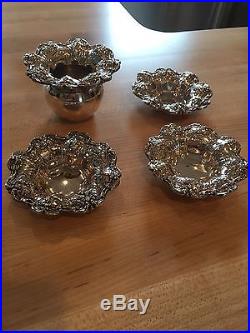 Rare And Extremely Hard To Find Francis 1st Master Salt! And 3 Salt Cellars