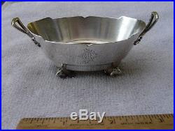 RARE Early GORHAM Sterling Master SALT CELLAR with MOUSE FORM FEET-Dated 1869