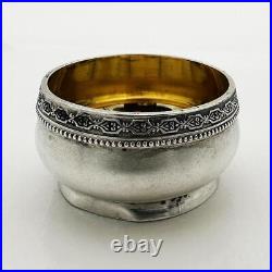 RUSSIAN SALT CELLAR 84 GRADE SILVER GILT TALLINN c1910