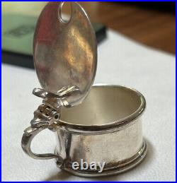 Rare Antique Sterling Silver Salt Or Pepper Server Beautiful 27.8 Grams