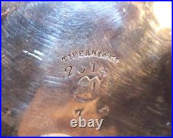 Rare Early Antique Tiffany 3 Ftd Sterling Repousse Silver Salt Dip Dish Cellar