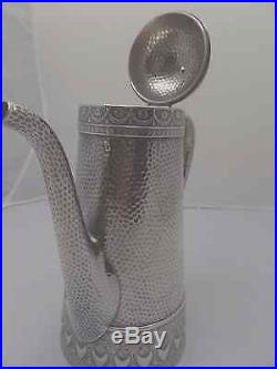 Rare Gorham Sterling Aesthetic Hammered Coffee Pot 1881