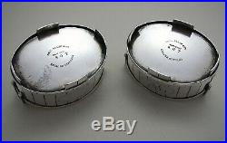 Rare Pair Antique Sterling Silver Salt Cellar Dish Salts. Ball Black Co New York