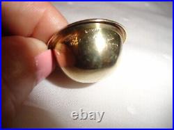 Rare Pair of Tiffany & Co (Italy) Gilded Sterling Silver Master Open Salt Cellar