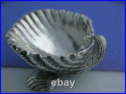 Rare Sterling TIFFANY & CO Salt Cellar Dish Narragansett shell shape