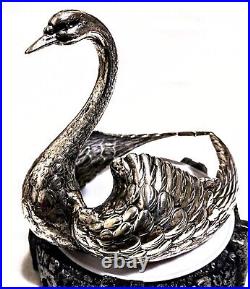 Replacement Sterling Silver Swan Crystal Salt Cellar Not Included 68.3 Grams
