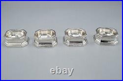 Richard Comyns Sterling Silver Salt Cellers Set of 4 FREE USA SHIPPING