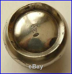 Russian Imperial Silver 84 Salt Cellar Moscow 1899-1908