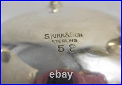 S. Kirk & Son Repousse Sterling Silver Salt Cellar & Pepper Caster Set No Mono