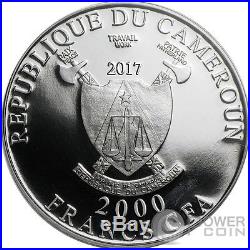 SALIERA Salt Cellar Benvenuto Cellini 2 Oz Silver Coin 2000 Francs Cameroon 2017