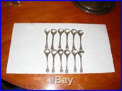 SALT SPOONS STERLING SILVER 12 Matching