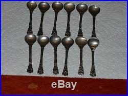 SALT SPOONS STERLING SILVER 12 Matching