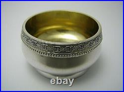 SOVIET RUSSIAN SILVER SALT CELLAR 875 Silver by? 6 Estonia Tallinn 1953-58 Rare