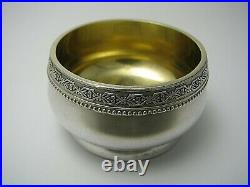 SOVIET RUSSIAN SILVER SALT CELLAR 875 Silver by? 6 Estonia Tallinn 1953-58 Rare