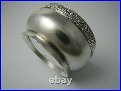 SOVIET RUSSIAN SILVER SALT CELLAR 875 Silver by? 6 Estonia Tallinn 1953-58 Rare