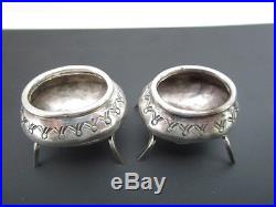 STERLING SILVER NAVAJO FOOTED Spice Peyote CELLARS Old pawn Hand Made OLD