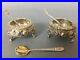 STIEFF-ROSE-STERLING-OPEN-SALT-CELLAR-SILVER-REPOUSSE-FOOTED-SET-with-SPOONS-3-6oz-01-nozb
