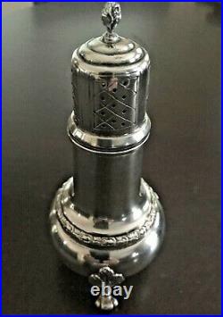 STUNNING Antique Sterling Salt/Pepper Shaker Whiting Talisman Rose HEAVY71gr
