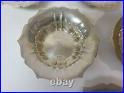 Set/6 G. H. French Sterling Silver Salt Cellars or Nut Dishes, Monogram B