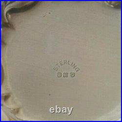 Set/6 G. H. French Sterling Silver Salt Cellars or Nut Dishes, Monogram B