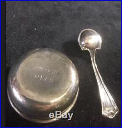 Set 6 Sterling Silver Open Salt Cellars and Salt Spoons Original Bpx
