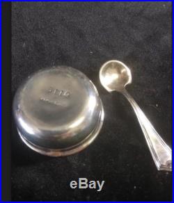 Set 6 Sterling Silver Open Salt Cellars and Salt Spoons Original Bpx