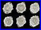 Set-Of-12-Reed-Barton-Les-Cinq-Fleurs-925-Sterling-Silver-Repousse-Nut-Dishes-01-zgq