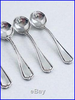 Set Of 6 Antique Reed & Barton Sterling Silver Salt Spoons