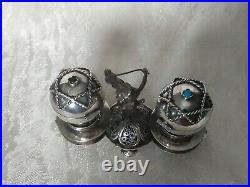 Silver russian salt and pepper cellar silver 84 judaica 1894