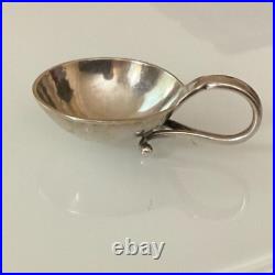 Sterling GEORG JENSEN Salt Cellar Dish Blossom No. 110 Denmark Circa 1910-1925