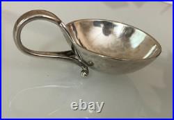 Sterling GEORG JENSEN Salt Cellar Dish Blossom No. 110 Denmark Circa 1910-1925