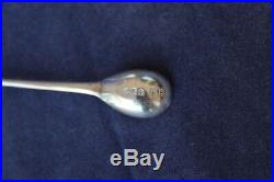 Sterling Scottish Hamilton & Inches Thistle Master Salt with Cobalt Liner & Spoon
