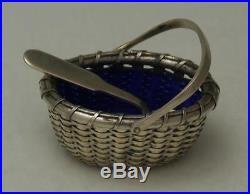 Sterling Silver Basket Weaved Salt Cellar Bethany Borzilleri Nantucket & Spoon