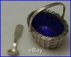 Sterling Silver Basket Weaved Salt Cellar Bethany Borzilleri Nantucket & Spoon