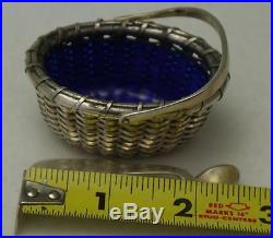 Sterling Silver Basket Weaved Salt Cellar Bethany Borzilleri Nantucket & Spoon