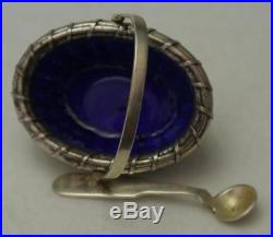 Sterling Silver Basket Weaved Salt Cellar Bethany Borzilleri Nantucket & Spoon